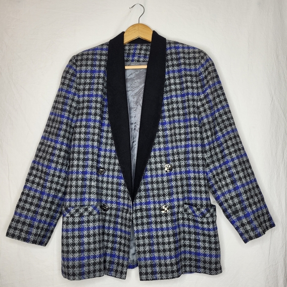 Gingham Blazer - Picture 1 of 6